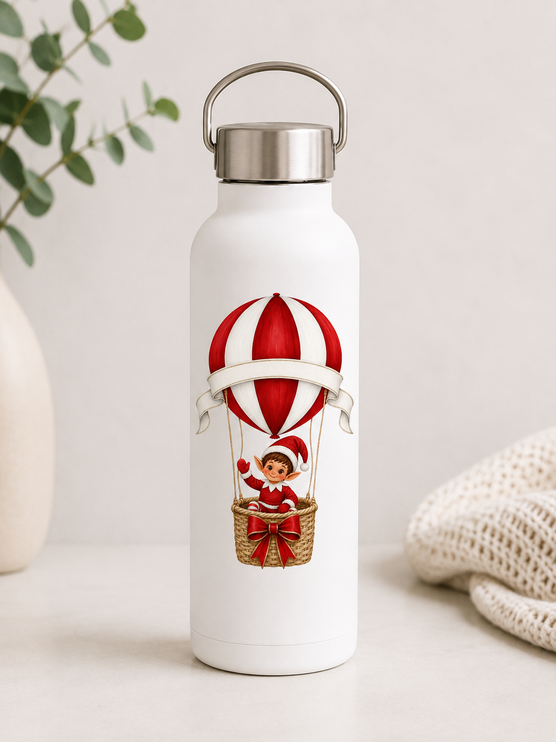 Hot Air Ballon Elf Red - UV DTF Transfer
