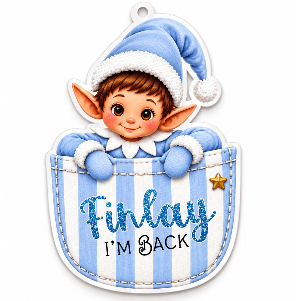 Pocket Elf UV DTF Transfer - Blue Stripe