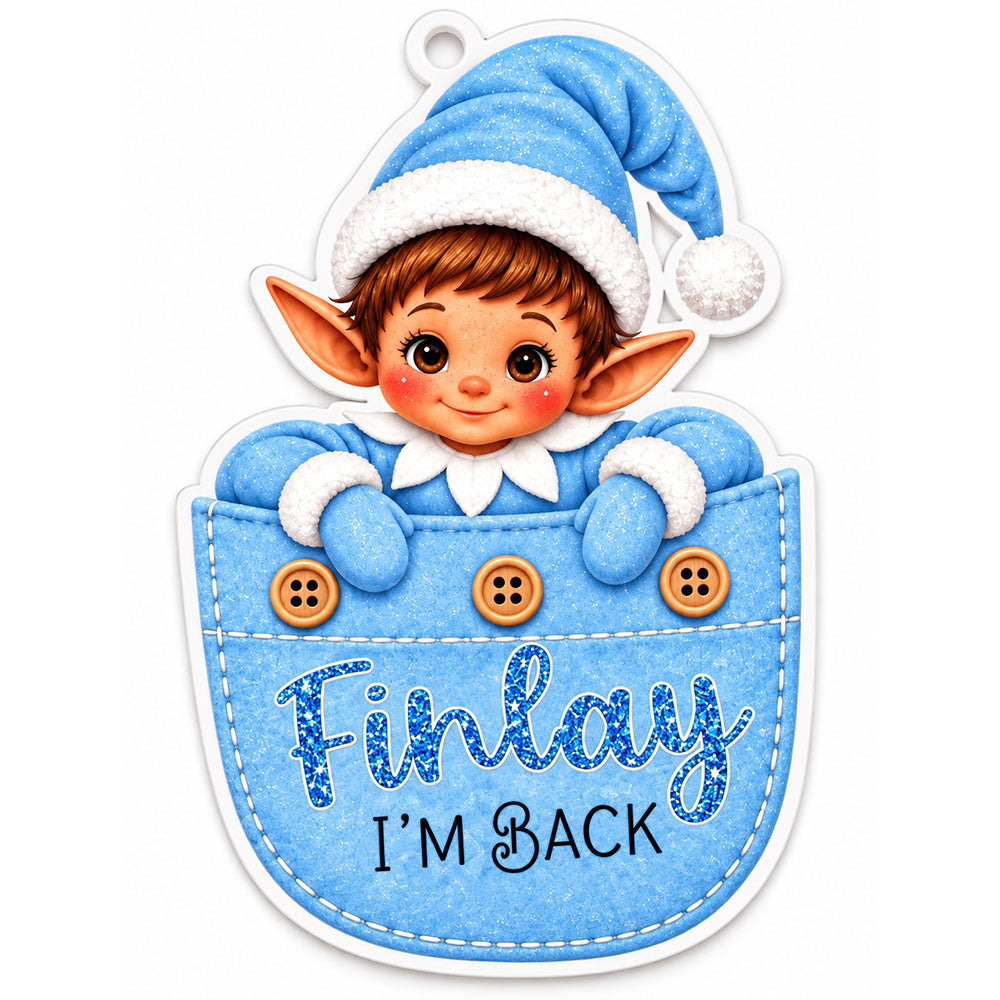 Pocket Elf UV DTF Transfer - Blue Buttons