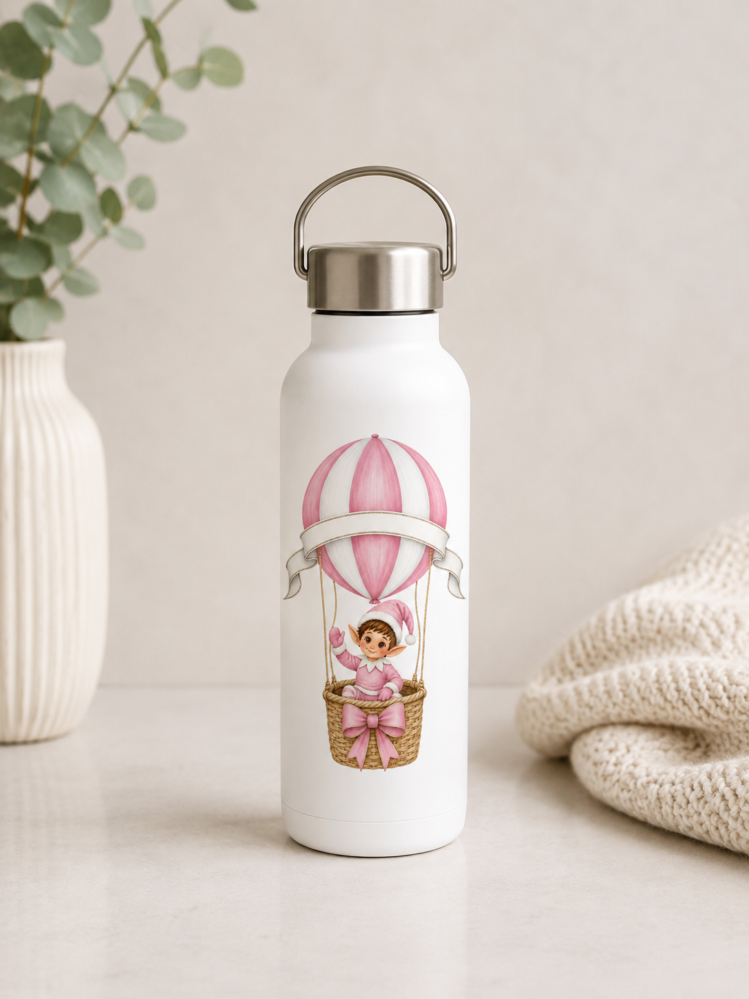 Hot Air Ballon Elf Pink - UV DTF Transfer