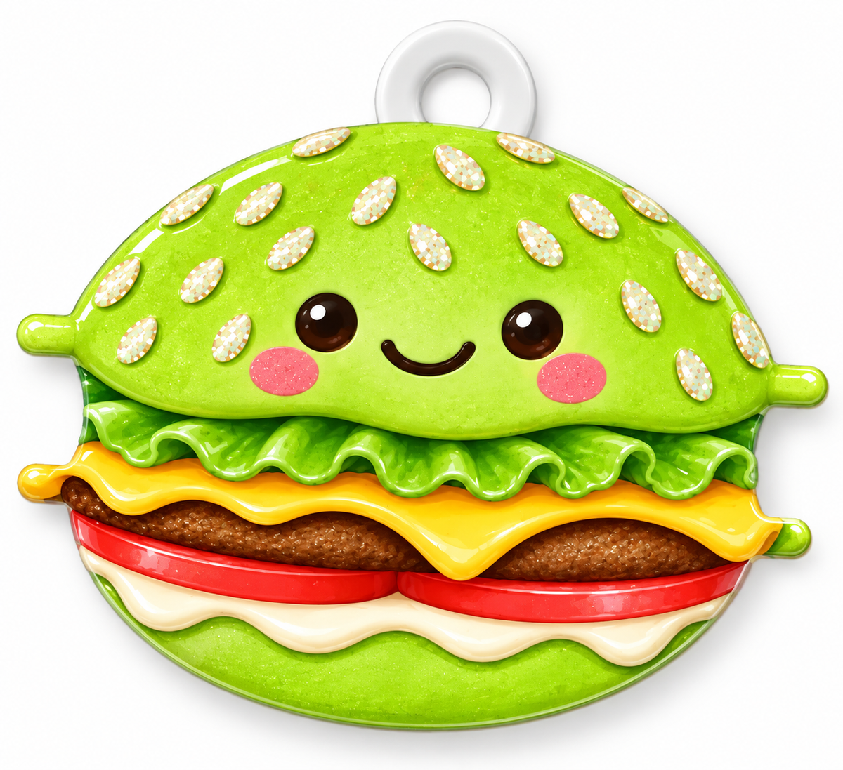 Bobble Buddy UV-DTF - Green Burger