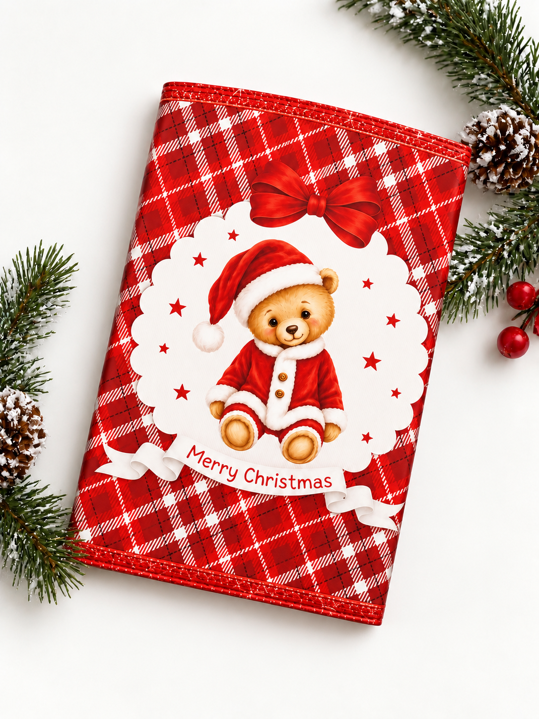 Christmas Bear Treat Packet - Red