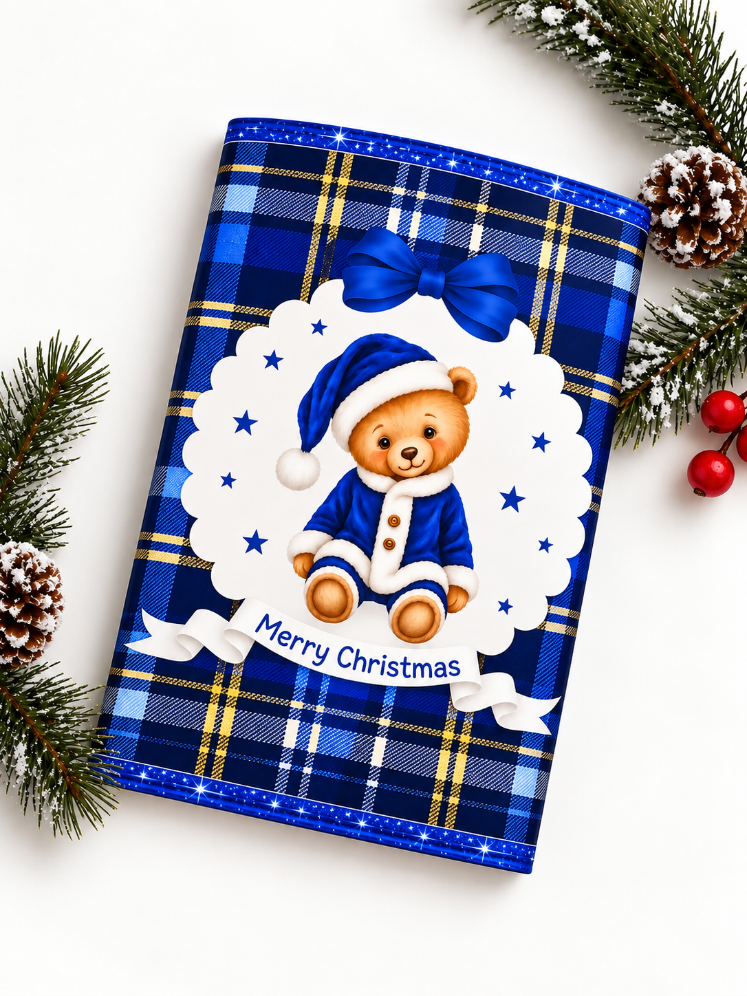 Christmas Bear Treat Packet - Blue